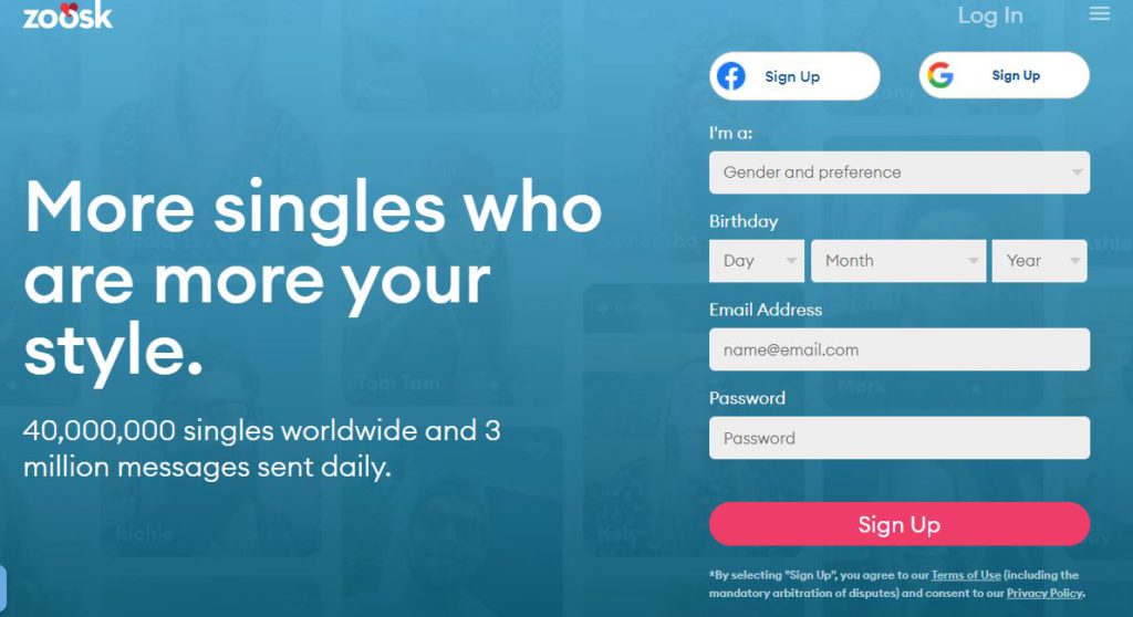 Zoosk site